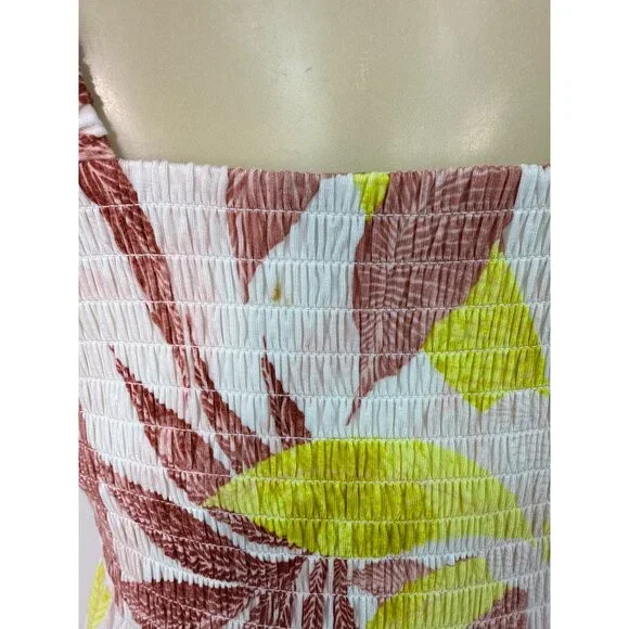 Floral Smocked Sleeveless Sundress With Ruffle Straps Soma Size S - New - Picture 4 of 7